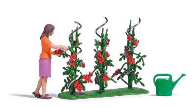 Busch 7876 Women Harvesting Tomato Plants HO OO Gauge | eBay