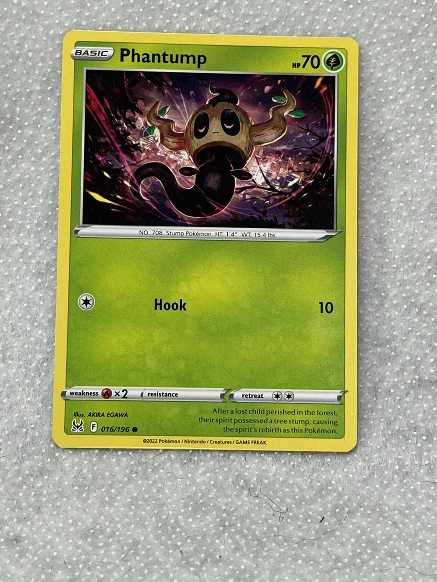Phantump Pokemon Card - 016/196 - Common - New | eBay