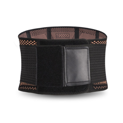 Copper Lumbar Waist Support Brace Belt Lower Back Pain Relief for Men Women US