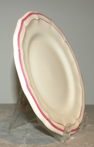 NEW Bread & Butter Plate , Filets Pivoines ( Pink ) Pattern GIEN NEW - Picture 2 of 4