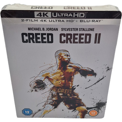 Creed / II Steelbook 2 Filme 4K Ultra HD + Blu-Ray Ausgabe Begrenzte Bereich B