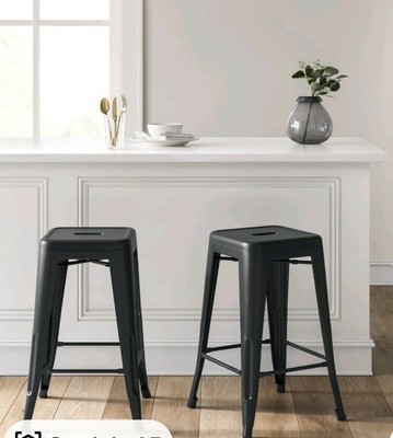 carlisle backless metal barstool