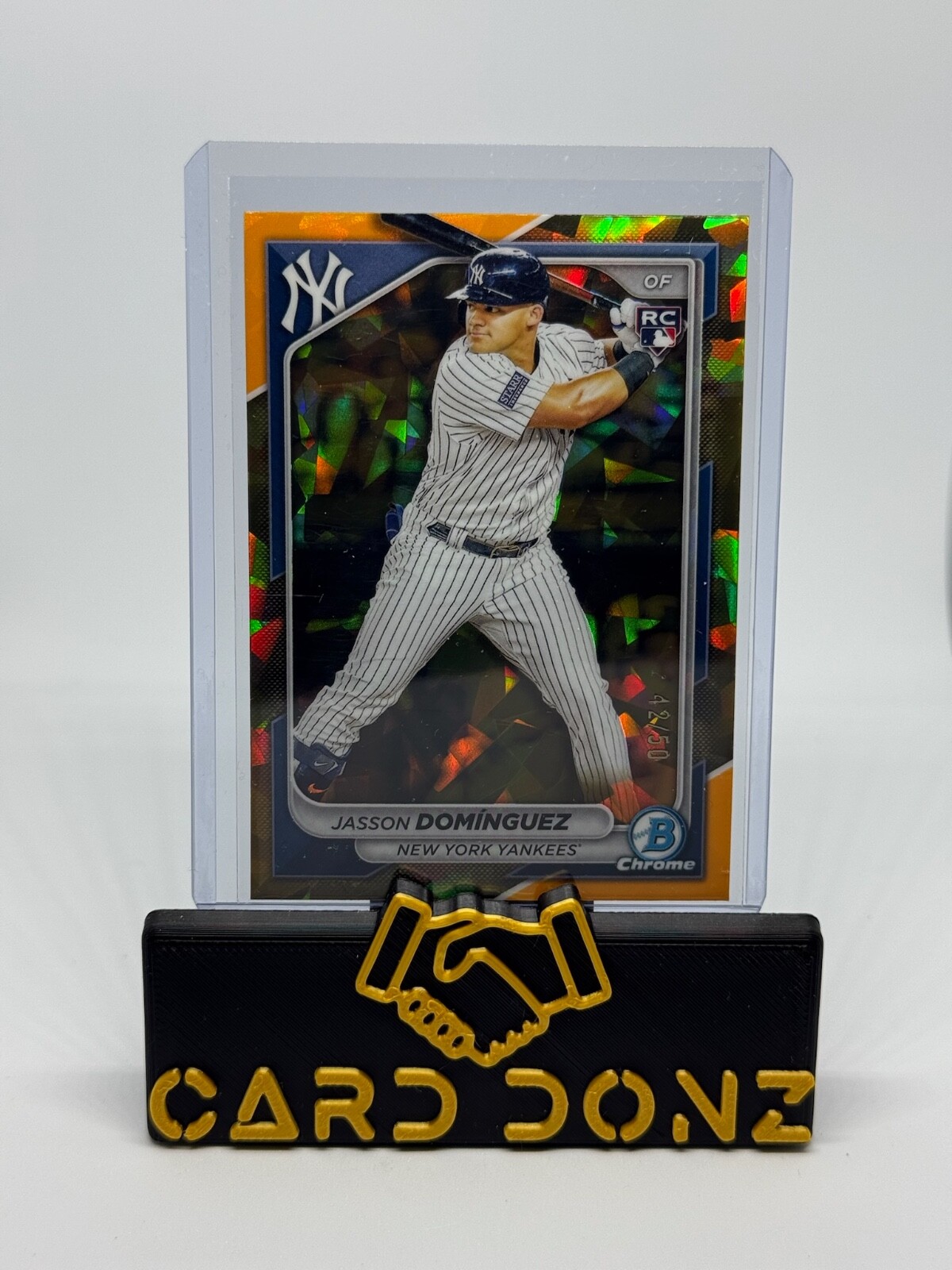 2024 Bowman Chrome Sapphire Jasson Dominguez RC /50 Gold Refractor #94 Rookie