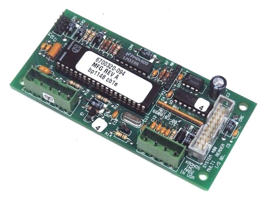 NIB KRONOS SYSTEM 400 MULTI READER I/O BOARD 8600767-094 6500183-001 REV D  - Image 4 of 4