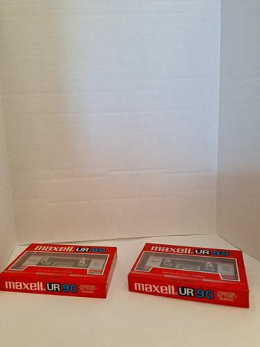 Lot Of 2 New, Old Stock Cassette Tapes. Maxwell UR 90 Position- IEC Type 1 .... - Picture 2 of 3