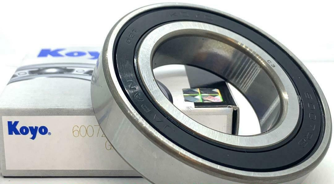 6007 2RS C3 KOYO Deep Groove Ball Bearings Rubber Sealed 35x62x14