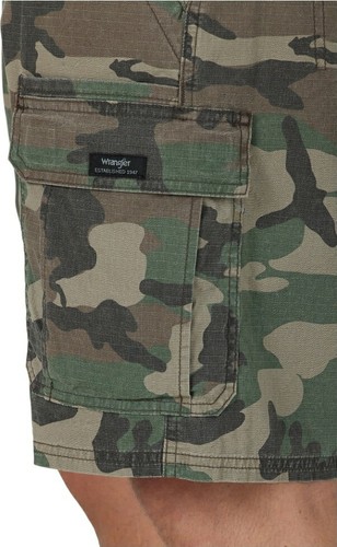 Wrangler Herren entspannte Passform Tech Pocket Stretch Cargoshorts TARNGRÖSSE 48 - Bild 3 von 4