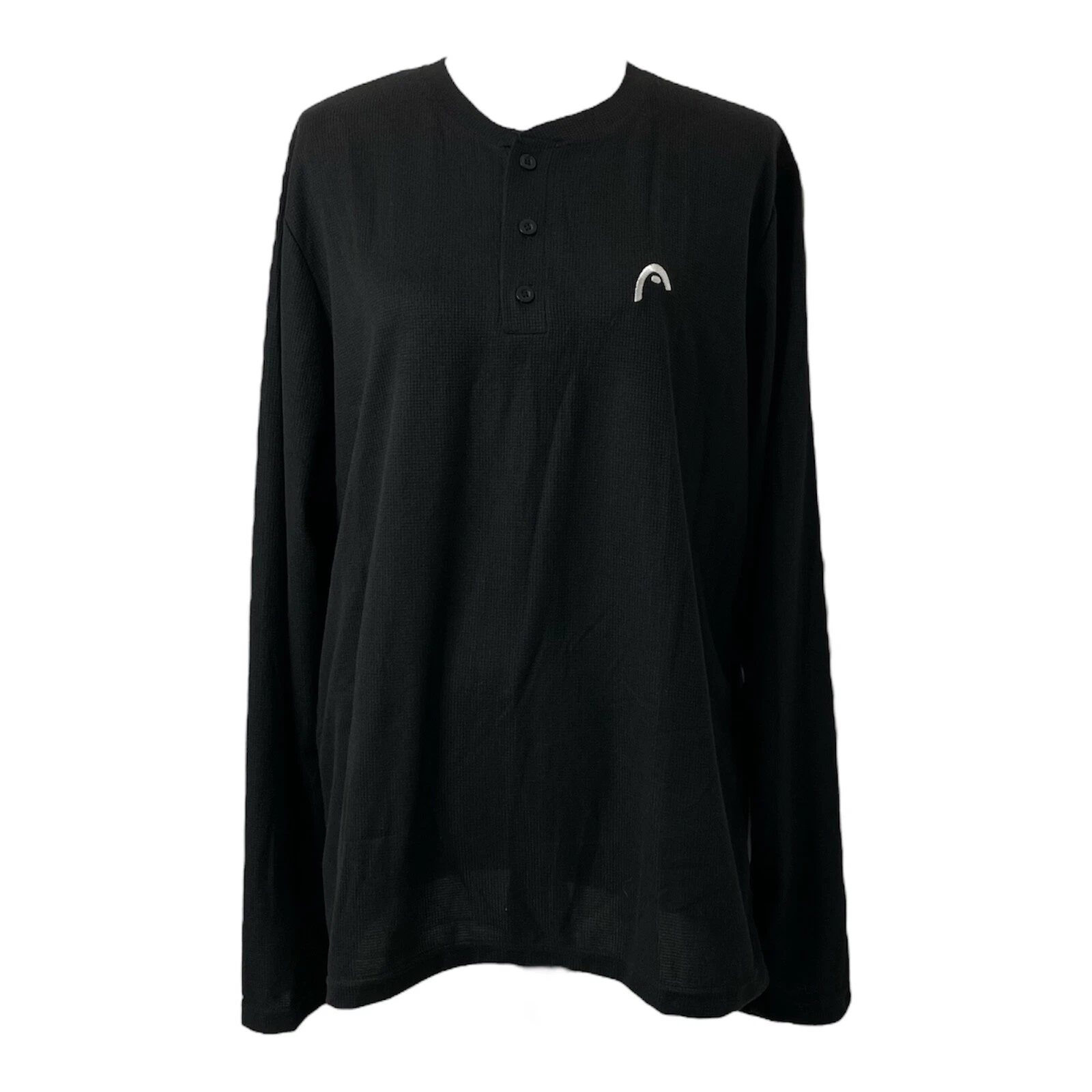 Head Shirt Mens XL Lightweight Performance Black Long Sleeve Crewneck