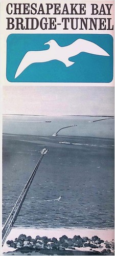 Chesapeake Bay Bridge-Tunnel Brochure 1960s US Route 13 Virginia - 第 2/6 張圖片