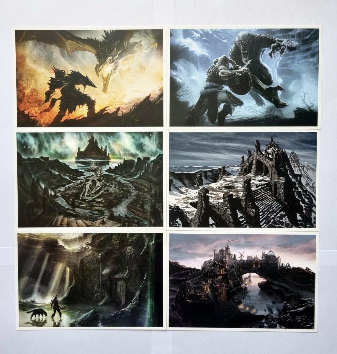 The Elder Scrolls Skyrim Collectors Set of Exclusive Concept Art Postcards