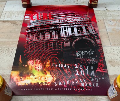 The Cure Royal Albert Hall signed Autographed by Robert Smith &Andy Vella poster