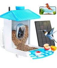 Bird Feeder with Camera 1080p HD Night Vision Camera SMART AI Recognition SOLAR!