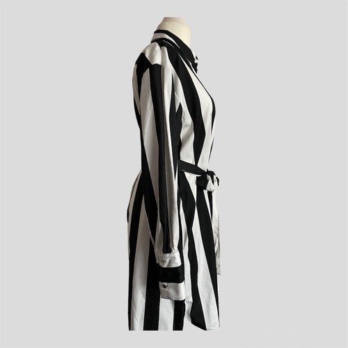 Vestido camisero a rayas blanco y negro Marques Almeida Reino Unido 12; precio de venta sugerido por el fabricante 40 EUR 119 £ - Imagen 8 de 12