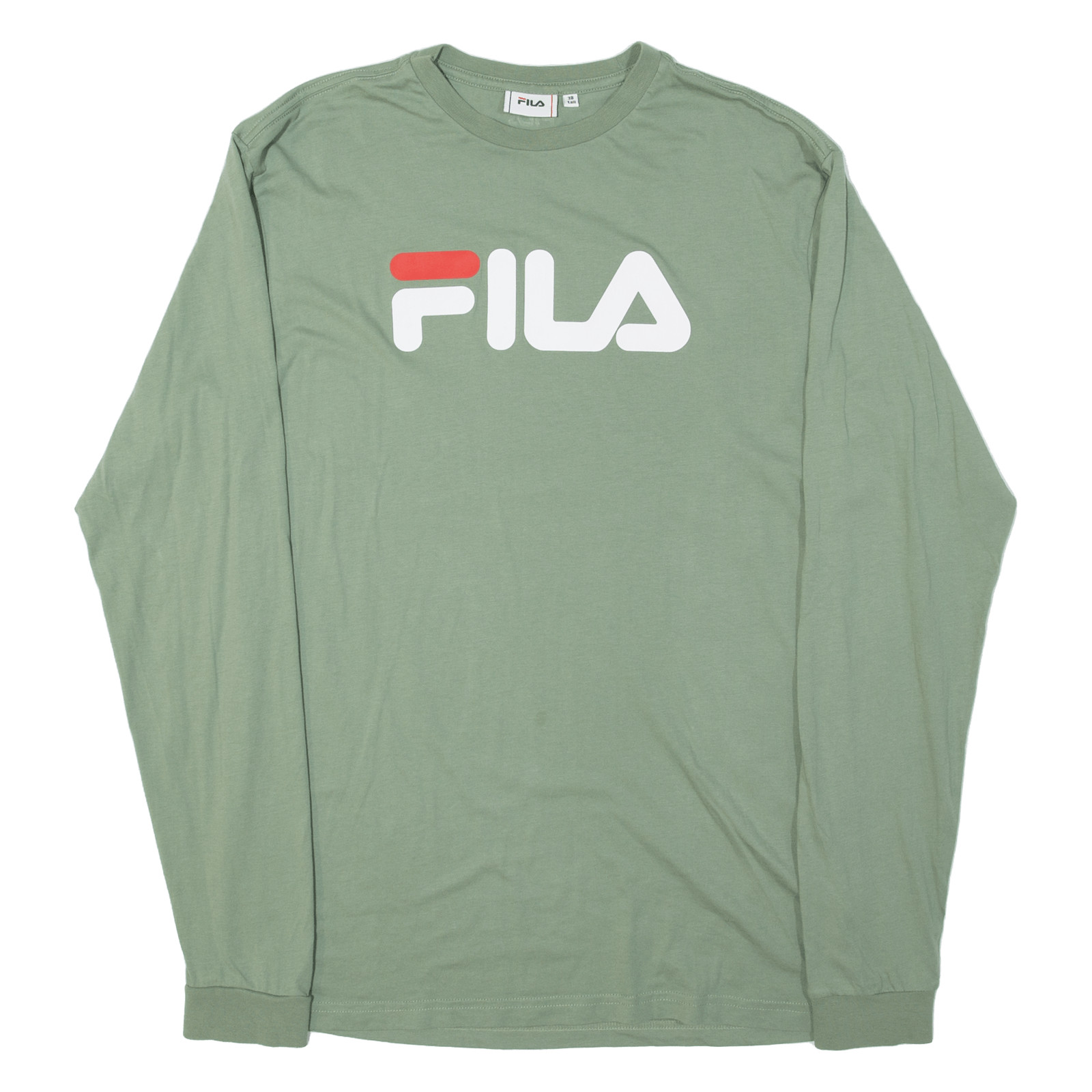 FILA T shirt uomo alta verde manica lunga S