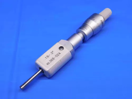 MITUTOYO NO.368-024 2-POINT HOLTEST VERNIER INSIDE MICROMETER .16 - .2 RANGE MIC