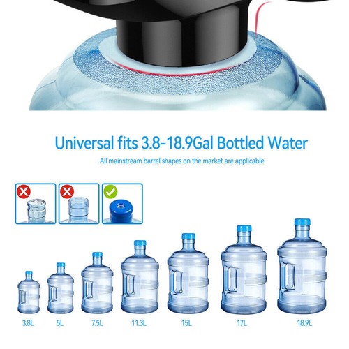 5 Gallon Water Bottle Switch Pump Electric Automatic Universal Dispenser USB NEW - Picture 8 of 11