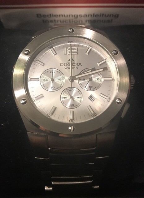 dugena alarm chronograph wr 100