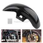 19" Vivid Black Front Fender For Harley Touring Street Glide Road King 2014-up