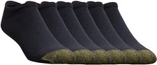 6 Pack Gold Toe Mens Cotton Cushion No Show Liner Socks 6Pairs Athletic Socks