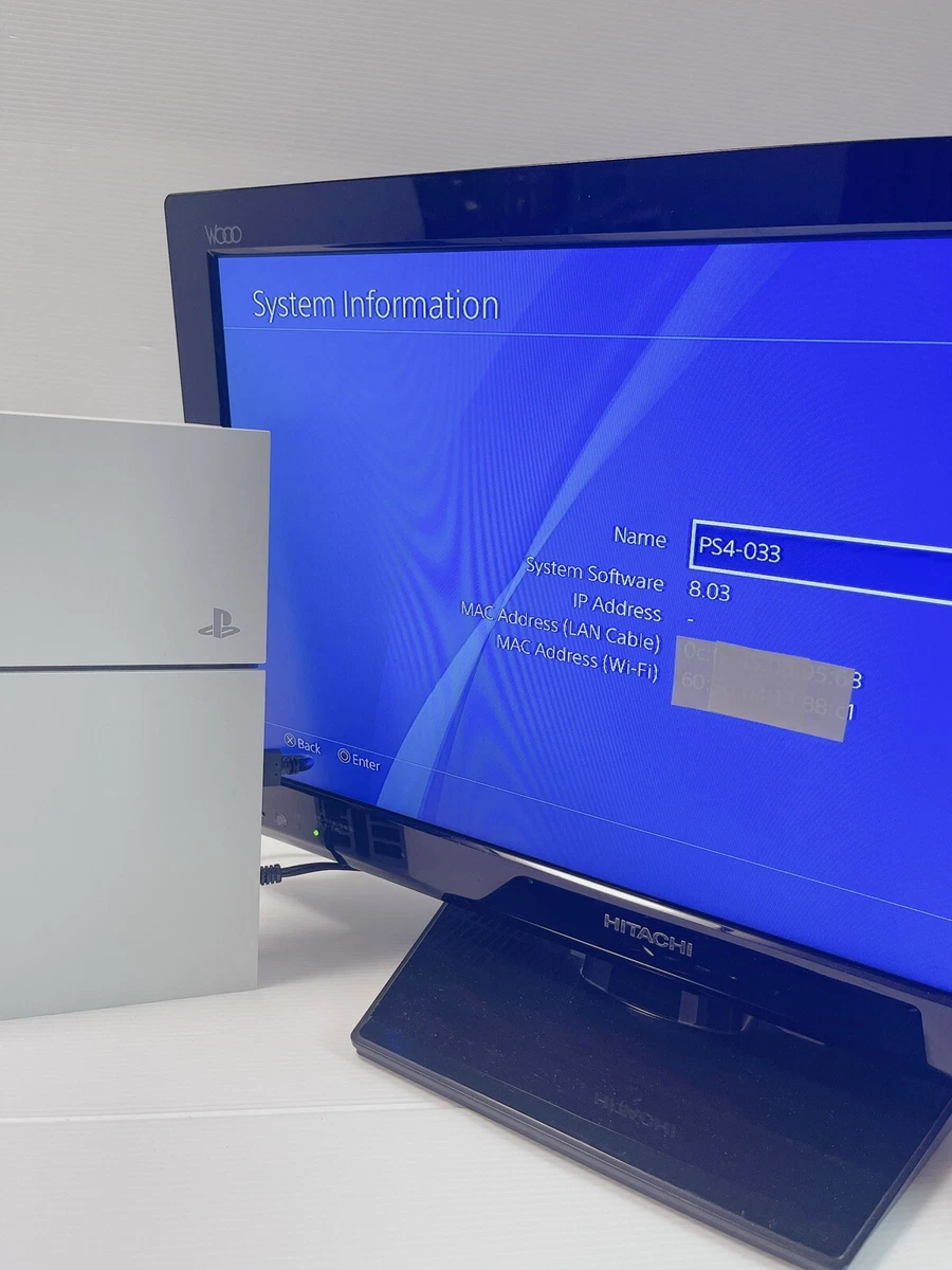 Sony PlayStation 4 PS4 Glacier White 500GB CUH-1200AB02 FW.8.03