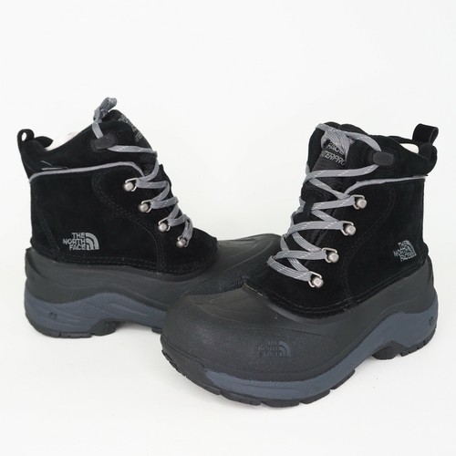 The North Face AX0Y0L0-4 B CHILKATS LACE Boys Boots Winter Black Waterproof SZ 4 - Picture 7 of 12