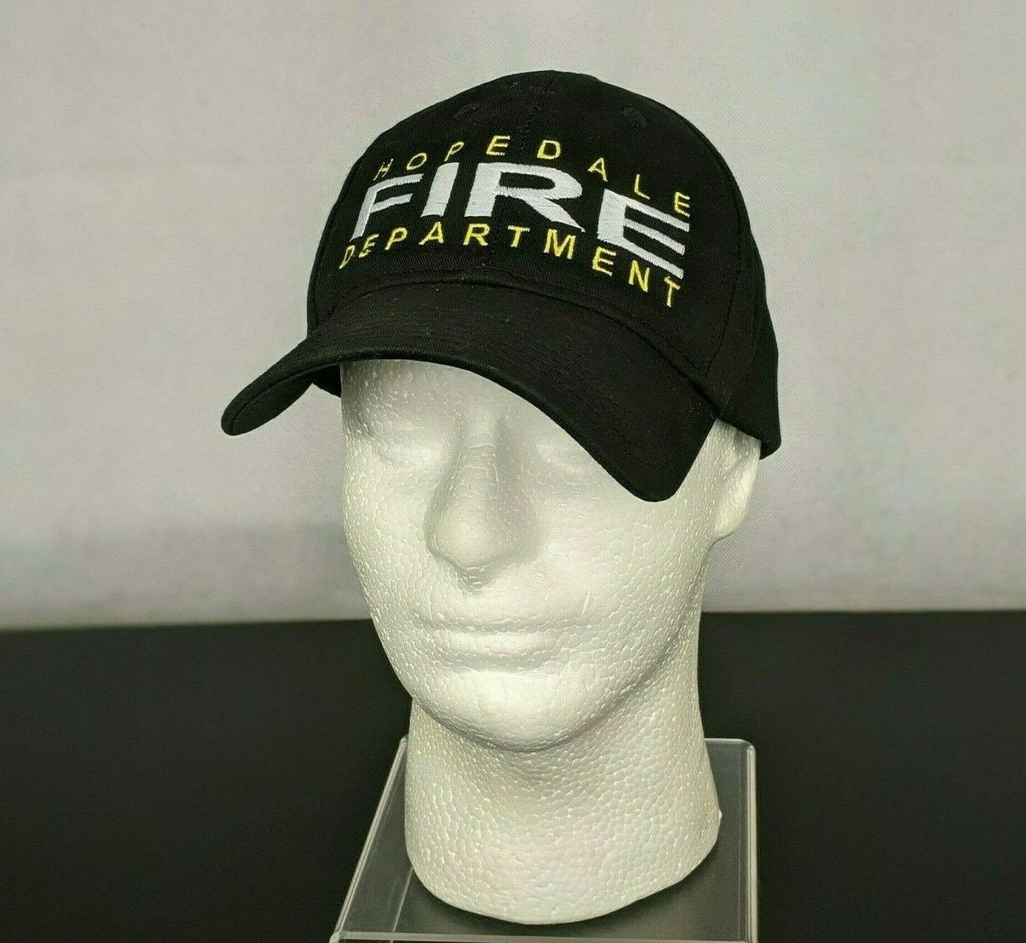 Hopedale Ohio Fire Department Black Snapback Hat Ball Cap Cadiz