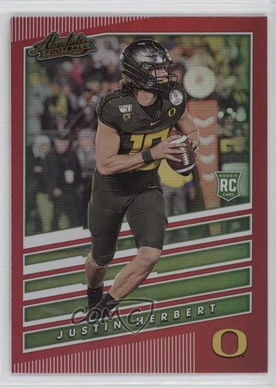 2020 Chronicles Draft Picks Absolute Rookies Spectrum Red Justin Herbert RC 2q0