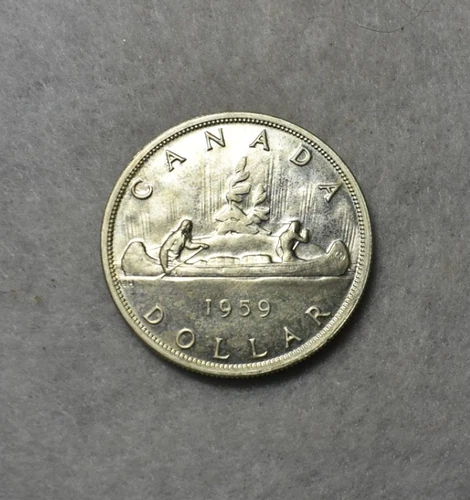 CANADA SILVER DOLLAR 1959 BU SILVER COIN ( stock# 74)