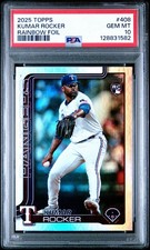 KUMAR ROCKER 2025 Topps Series 2 Baseball RAINBOW FOIL RC PSA 10