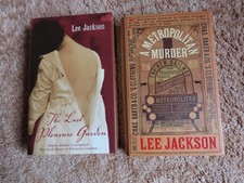 2 LEE JACKSON HARDBACK BOOKS METROPOLITAN MURDER & LAST PLEASURE GARDEN MYSTERY