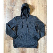 Under Armour ColdGear Men's Gray Heathered Hoodie Pullover Sweatshirt SM