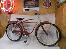 1949 SCHWNN DX MENS VINTAGE CRUISER BIKE PANTHER HORNET B6 JAGUAR RACK SKIPTOOTH