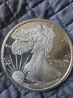 One Pound Walking Liberty Silver Coin