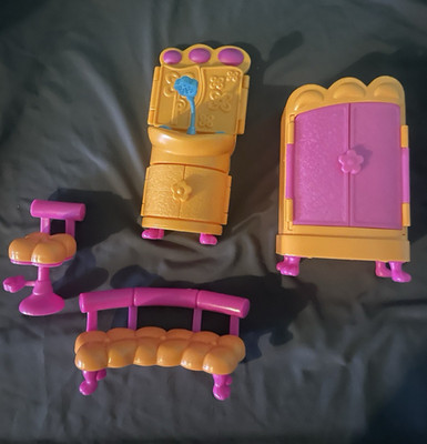 Vintage Polly pocket 4pc set  Polly pocket glitz & glam pet dazzling spa day  