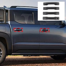 Matte Black Smart Hole Outer Door Handle Cover Trim For BYD Shark 2024+