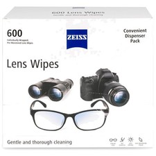 Individually Wrapped Pre-Moistened Lens Wipes - 600 Count for On-the-Go Use