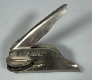 Justrite Regulation Pocket Seal Embosser Notary Public Brazos County Texas