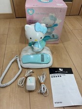 Hello Kitty Angel Sanrio Blue Landline Telephone Vintage 2003 Rare Japan JP