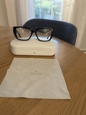 Swarovski Rx Eyeglasses Frame - Black With crystals