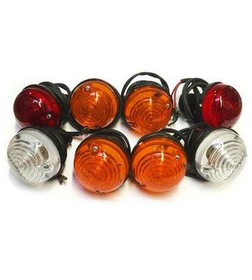 LAND ROVER DEFENDER 90 / 110 UP TO 1993 LAMP WITH BULBS COMPLETE SET OF 8