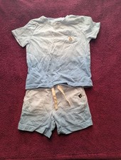 EUC Gap Boys Shirt/Shorts, Blue Ombre 4 Year