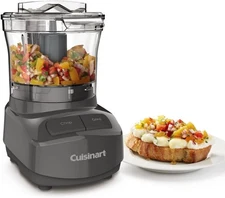 New Cuisinart 3-Cup Mini Food Chopper Anchor Gray CCH-3AG