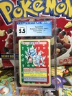 Pokemon Card 1997 JPN  Topsun Blue 1st PRINT #130 Gyarados, CGC 5.5 EX LOW POP