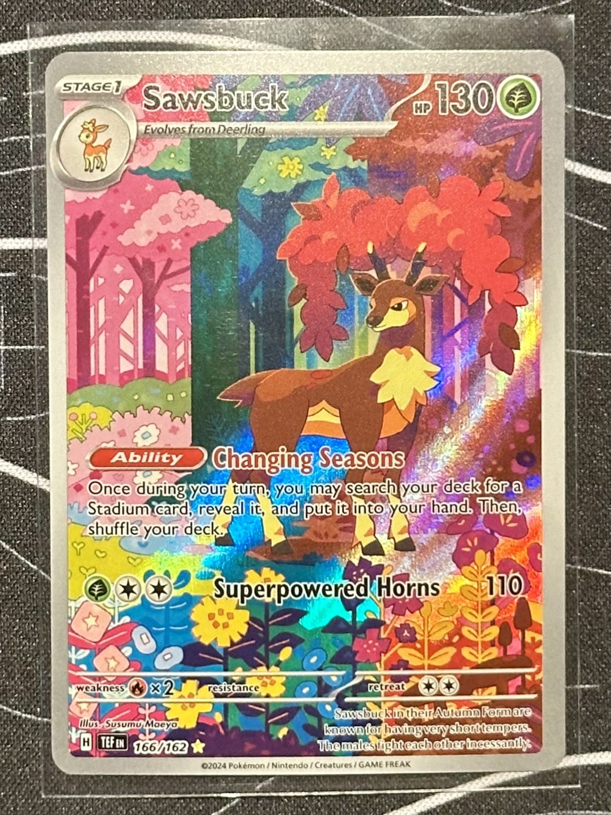 2024 Pokemon Temporal Forces Sawsbuck #166/162