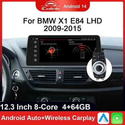 Autoradio Für BMW X1 E84 4G+64GB 8Core Carplay Android 14 GPS Navi 4G LTE iDrive