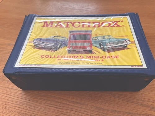 Vintage Matchbox Collectors Mini Case 24 models inc Farm Construction VW Campers