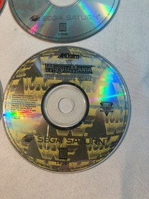 Lot Of 4 Sega Saturn Games PTO Wrestle mania Off World Racing Untested