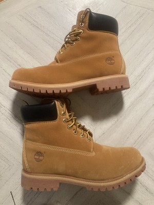 Timberland Men's 6 Inch Premium Waterproof Boots Size 10 US Wheat