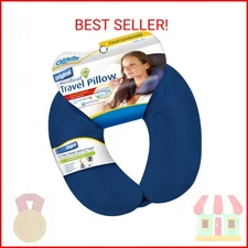 Cloudz Dual Comfort Microbead Airplane Travel Neck Pillow. Super Soft Cozy Plush