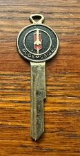 Vintage Oldsmobile Blank Keychain, Uncut Key Ring / Chain All Years